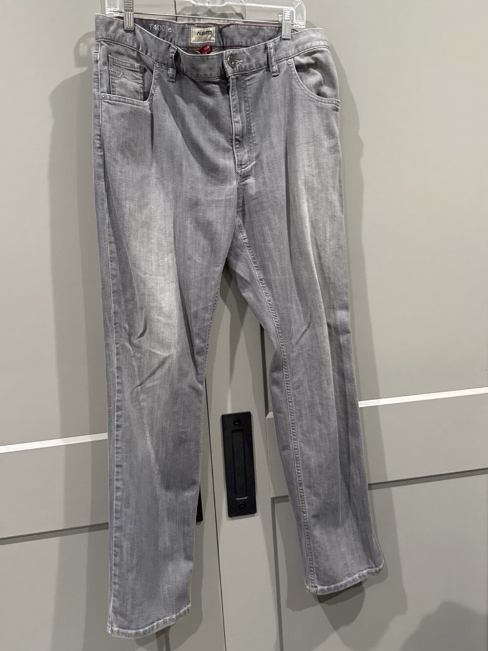 ALBERTO Gray Wash MODERN FIT T400 Denim Stone 1893 Men's Jeans Sz 38x34 Look New